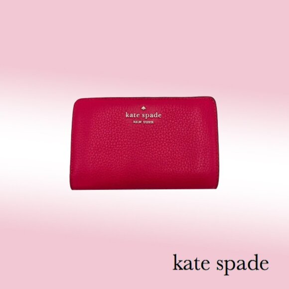 kate spade Handbags - Kate Spade Staci Pebbled Leather Medium Compact Bifold Wallet
